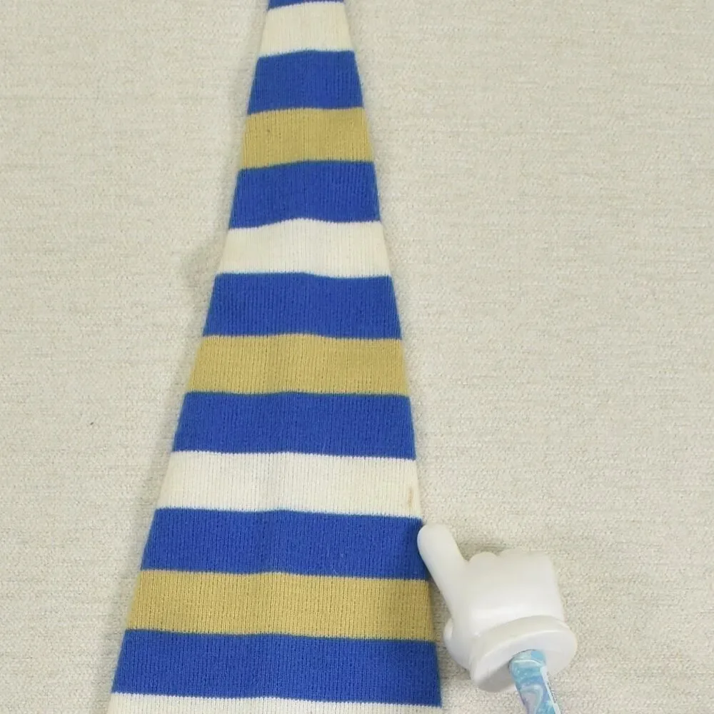 Adidas UCLA Bruins Blue Gold Stripe Long Stocking Cap Beanie Nightcap Tassel OS